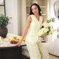 Lemon Loaf long strip pocket Waistcoat