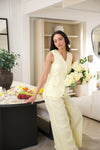 Lemon Loaf long strip pocket Waistcoat