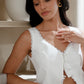 Ivory Laceleaf Waistcoat